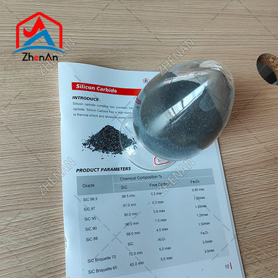 Lieferung 75%/ 85%/ 90% Sic 0-10mm /10-50mm Schwarzes Siliziumkarbid für die Gießerei