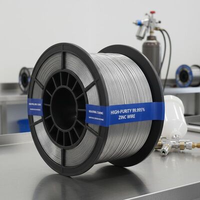 Hochreine 99,995% Zinkdraht für industrielle Spritzbeschichtungen mit überlegener Korrosionsbeständigkeit