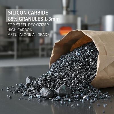 1-3 mm hochauflösende Siliziumkarbidgranulate SiC 88 für effiziente Stahldeoxidizer in metallurgischen Anwendungen