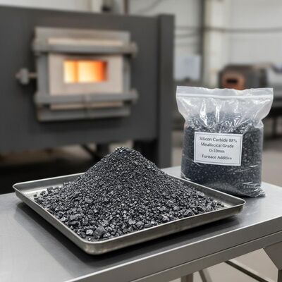 88% Reinheit metallurgische Qualität SiC 0-10mm Ofenzusatz für die Gießereiindustrie