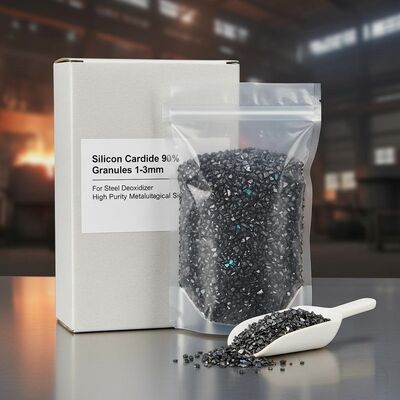 Hochreine 90% Siliziumkarbid 1-3 mm Granulate für Stahlentoxidatoren